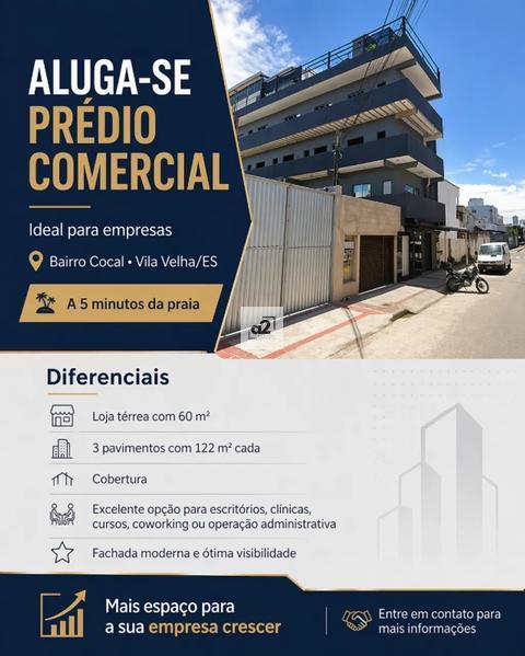 Prédio para alugar em Vila Velha, Cocal, com 550 m²